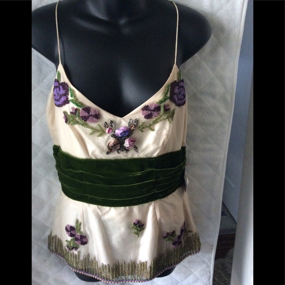 Tracy Reese Embellished Camisole/Tank NWT Sz 8